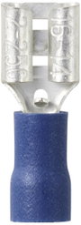 TRU COMPONENTS TC-11894524 Csúszósarus hüvely Dugasz szélesség: 6.3 mm Dugaszolási vastagság: 0.8 mm 3. bélyegkép