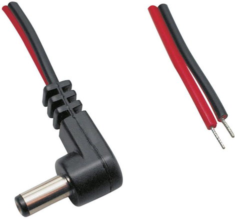 Kisfeszültségű csatlakozóvezeték Kisfeszültségű dugó - Nyílt vég5.5 mm2.5 mmTRU COMPONENTS2 m