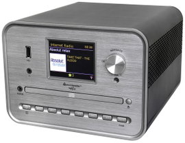 soundmaster ICD1050SW CD lejátszó Ezüst Internetrádió, DAB+, WLAN, USB, Hangfallal