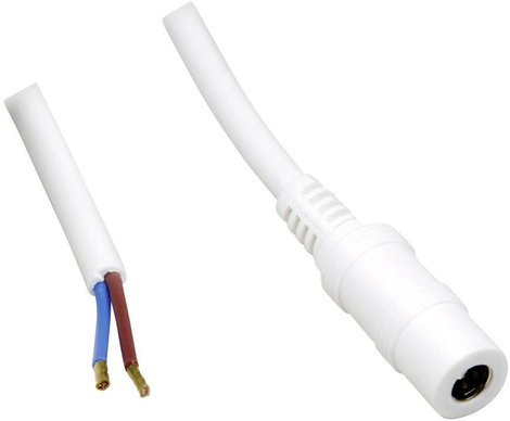 BKL Electronic 075204 Kisfeszültségű csatlakozóvezeték Kisfeszültségű alj - Kábel, nyitott végekkel