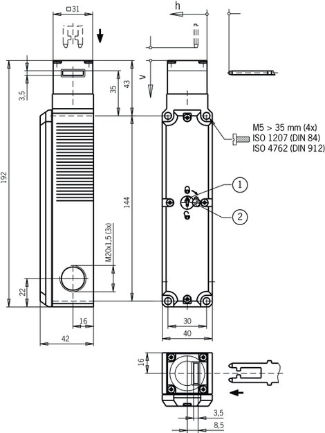 Euchner 084142 Biztonsági kapcsoló 1 db 3. kép