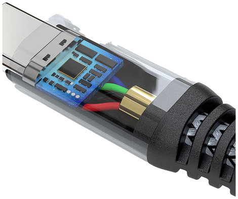 4Smarts Cell phone, Notebook Kábel [1x USB-C® - 1x USB-C®] 1.5 m 6. kép
