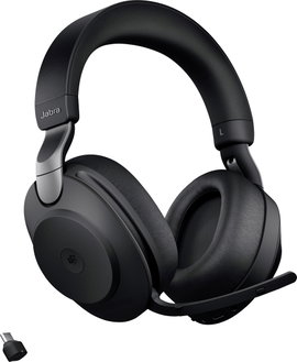 Jabra Evolve2 85 MS Telefon Over Ear headset Bluetooth®, Vezetékes Stereo Fekete mikrofon zajelnyomá
