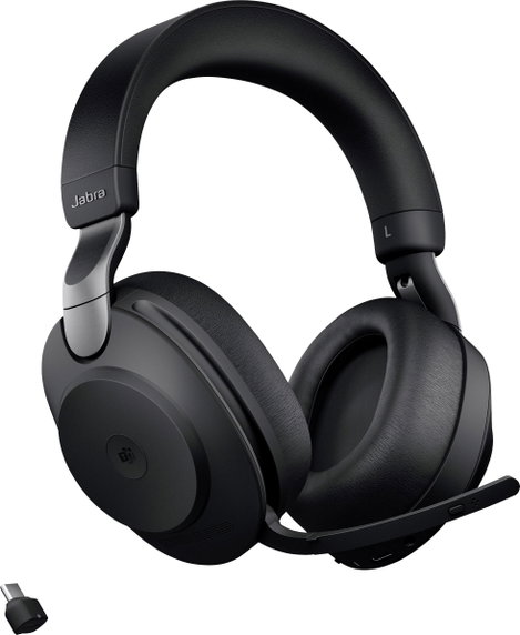 Jabra Evolve2 85 MS Telefon Over Ear headset Bluetooth®, Vezetékes Stereo Fekete mikrofon zajelnyomá