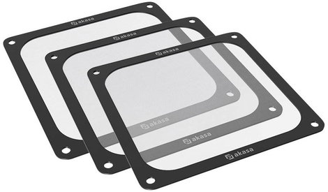 Akasa GRM14-M01-BKT3 Számítógép ventilátor rács szűrővel 140 x 140 mm 2. kép