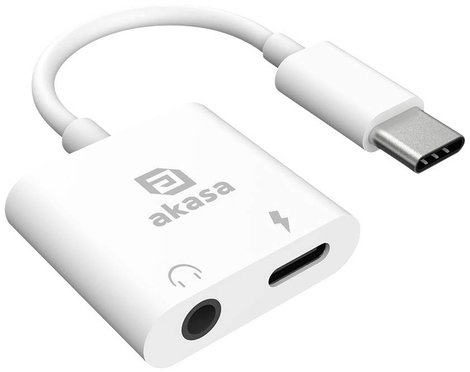 Akasa USB-C®, Audio Átalakító [1x USB-C® - 1x Fejhallgató (3,5 mm-es jack), USB-C® alj (Power Delive 2. kép