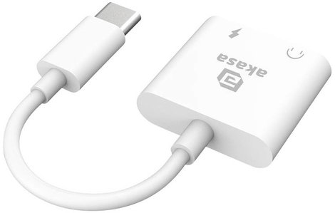 Akasa USB-C®, Audio Átalakító [1x USB-C® - 1x Fejhallgató (3,5 mm-es jack), USB-C® alj (Power Delive 3. kép