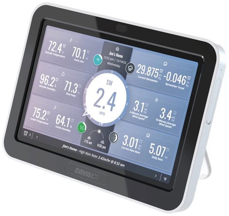 Davis Instruments Weatherlink Touch Console 6313EU Vezeték nélküli időjárásjelző állomás Érzékelők s