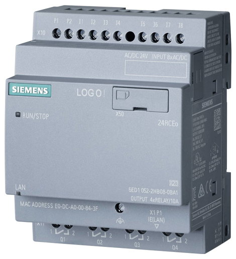 Siemens 6ED1052-2HB08-0BA2 SPS vezérlőegység 24 V/DC