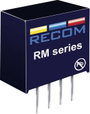 0,25 W-os DC/DC átalakító, be: 3,3 V/DC, ki: 3,3 V/DC, 76 mA, 0,25 W, Recom International RM-3.33.3S bélyegkép