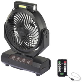 Sygonix Akkus ventilátor 4.6 W (Ø) 205 mm Fekete