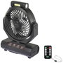 Sygonix Akkus ventilátor 4.6 W (Ø) 205 mm Fekete bélyegkép