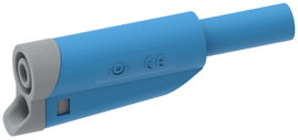 Electro PJP 1076-CD1-Bl Labor csatlakozódugó Dugó, egyenes Tű átmérő: 4 mm Kék 1 db