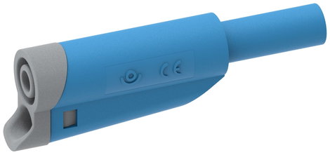 Electro PJP 1076-CD1-Bl Labor csatlakozódugó Dugó, egyenes Tű átmérő: 4 mm Kék 1 db
