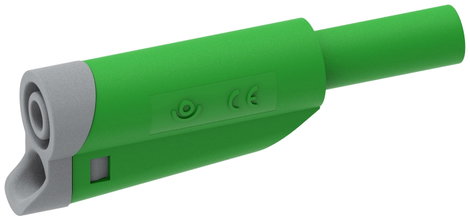 Electro PJP 1076-CD1-V Labor csatlakozódugó Dugó, egyenes Tű átmérő: 4 mm Zöld 1 db 3. kép