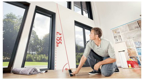 Bosch Home and Garden AdvancedDistance 50C Lézeres távolságmérő Bluetooth-os, Érintőkijelző Mérési t 4. kép