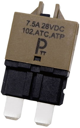 PARTS PTT Circuit Breaker Standard, type 3, Manual Reset, 7,5A C001-102-0092 Automata biztosíték 7.5