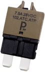 PARTS PTT Circuit Breaker Standard, type 3, Manual Reset, 7,5A C001-102-0092 Automata biztosíték 7.5 bélyegkép