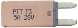 PARTS PTT Circuit Breaker Mini, type 3. Manual Reset, 5A C001-102-0061 Standard autós laposbiztosíté