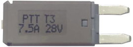 PARTS PTT Circuit Breaker Mini, type 3. Manual Reset, 7,5A C001-102-0062 Standard autós laposbiztosí