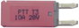 PARTS PTT Circuit Breaker Mini, type 3. Manual Reset, 10A C001-102-0063 Standard autós laposbiztosít bélyegkép