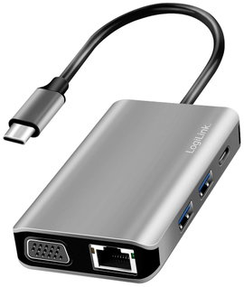LogiLink Notebook dokkoló állomás UA0410 Alkalmas (márka): univerzálny USB-C® tápellátás