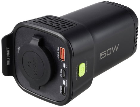 VOLTCRAFT Inverter PSW 150-12 Car - Üdítős doboz forma pohártartóhoz 3. kép