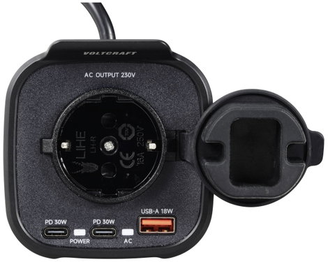 VOLTCRAFT Inverter PSW 150-12 Car - Üdítős doboz forma pohártartóhoz 4. kép