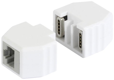 Allnet ALL-RJ45-Magnet RJ45 biztonsági csatlakozó, kioldó aljzat, PoE képes, 10 GBit-ig 193972 Dugó, 3. kép