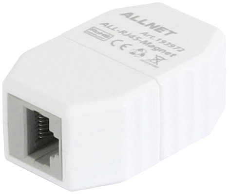 Allnet ALL-RJ45-Magnet RJ45 biztonsági csatlakozó, kioldó aljzat, PoE képes, 10 GBit-ig 193972 Dugó, 5. kép