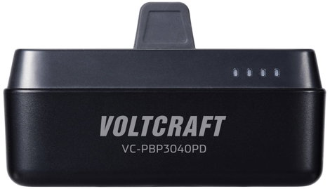 VOLTCRAFT VC-PBP3040PD Powerbank 4500 mAh Power Delivery Lítiumion Fekete (matt) állapotjelző 4. kép