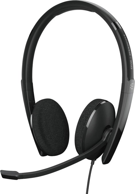 EPOS 1000901 Telefon On Ear headset Vezetékes Stereo Fekete Noise Cancelling Hangerő szabályozás, Mi 2. kép