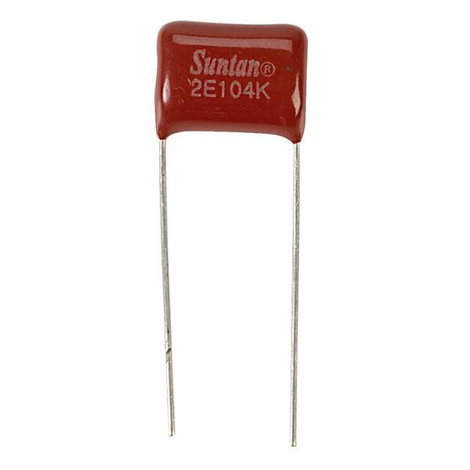 Suntan TS02002E104KSB0D0R 1 db Fóliakondenzátor 100 nF 250 V 10 % 10 mm (H x Sz) 7 mm x 14 mm