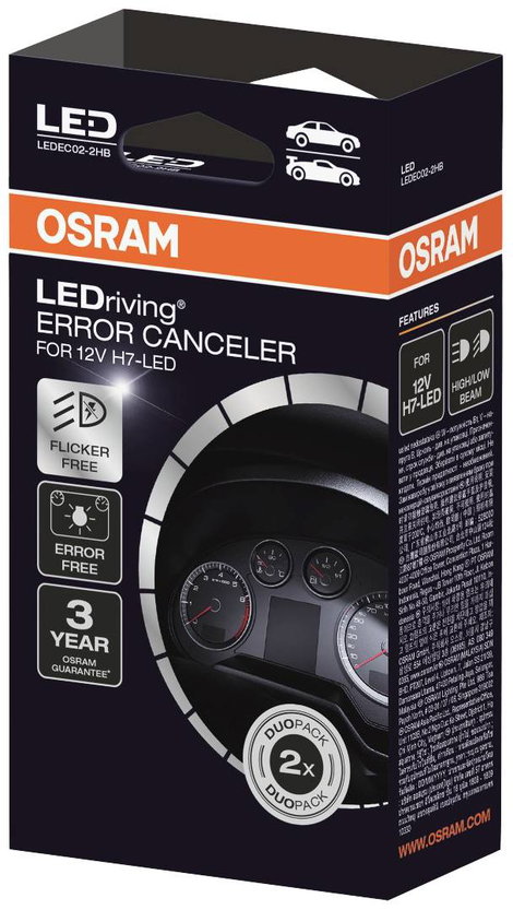 OSRAM CanBus terhelő ellenállás LEDEC02-2HB Kivitel (autó világítás) Canbus Lastwiderstand 3. kép