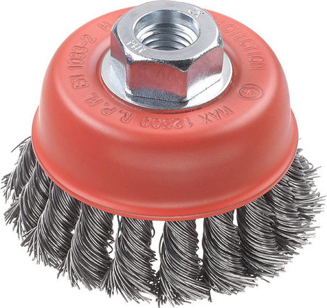 kwb AGGRESSO-FLEX® csészekefék, csomózott, préselt HSS acélhuzal sarokcsiszolókhoz 719236 1 db