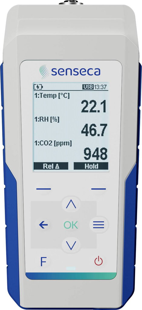 Senseca 486134 PRO D01 Multi adatgyűjtő Mérési méret Hőmérséklet, Légnedvesség, Szállított légmennyi