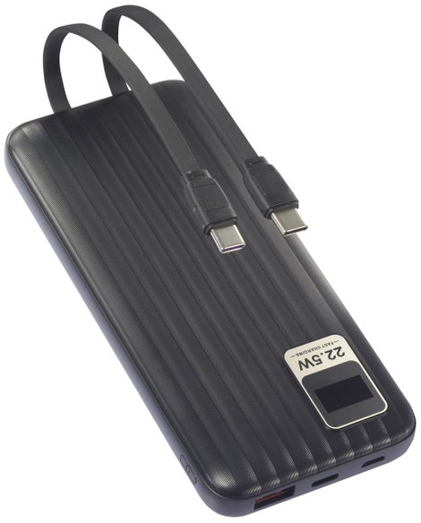 VOLTCRAFT VC-WT-K512 Powerbank 10000 mAh Fast Charge LiPo Fekete állapotjelző 6. kép