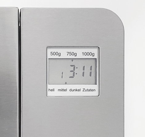 BiKitchen bake 501 Kenyérsütőgép Mérőpohárral, Kijelzővel Inox 2. kép