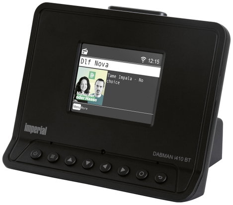 Imperial DABMAN i410 BT HiFi tuner Fekete Bluetooth®, DAB+, Internetrádió, WLAN, USB 4. kép