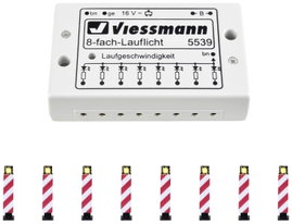 Viessmann Modelltechnik 5040 H0 8 részes készlet Figyelmeztető fényrúd