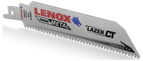 Lenox 2014220 HM dugattyús fűrészlap Lazer CT fémhez 2mm 152x25x1,3mm Fűrészlap hossz 152 mm 1 db 2. kép