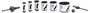 Lenox 1768436 Lyukfűrész készlet 19 mm, 22 mm, 29 mm, 38 mm, 44 mm, 68 mm 6 db 2. bélyegkép