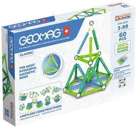 Geomag Építőelem készlet Constructor Építőelemek száma: 60 Korosztály: 3 éves kortól