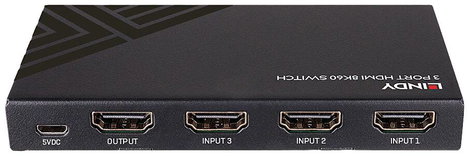 LINDY 3 Port HDMI 8K60 Switch HDMI switch 3. kép