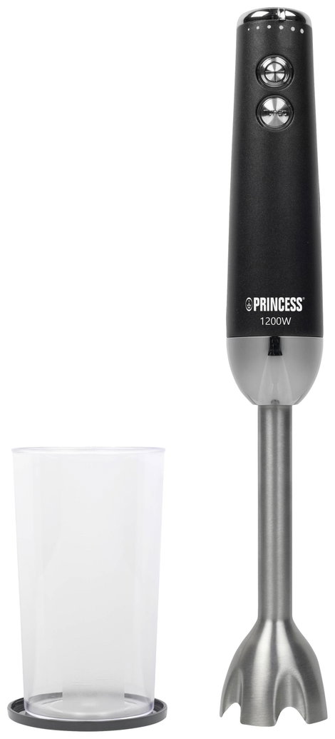 Princess 01.221229.01.001 Rúdmixer 1200 W Fekete, Nemesacél