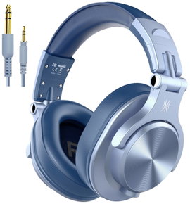 OneOdio Fusion A70 DJ Over Ear headset Bluetooth® Stereo Kék High-Resolution audio Headset, Forgatha