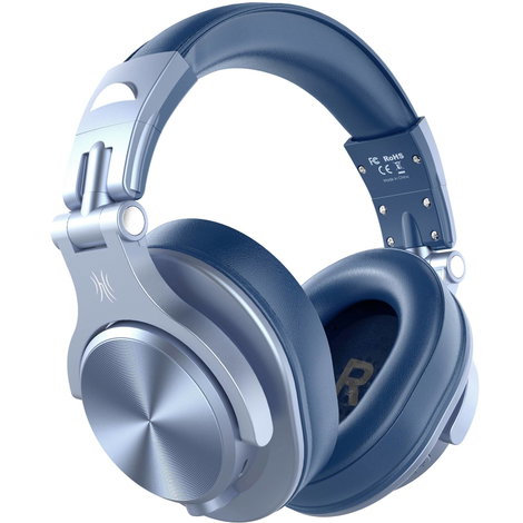 OneOdio Fusion A70 DJ Over Ear headset Bluetooth® Stereo Kék High-Resolution audio Headset, Forgatha 2. kép