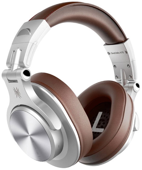 OneOdio Fusion A70 DJ Over Ear headset Bluetooth® Stereo Ezüst, Barna High-Resolution audio Headset, 2. kép