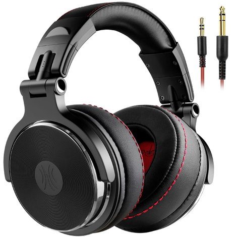 OneOdio Pro-60 DJ Over Ear fejhallgató Vezetékes Stereo Fekete High-Resolution audio Összehajtható, 2. kép