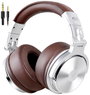 OneOdio Pro-40 DJ Over Ear fejhallgató Vezetékes Stereo Ezüst, Barna High-Resolution audio Összehajt bélyegkép